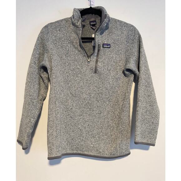 Patagonia Kids Unisex Gray Fleece Pullover SIZE XL/14 - Picture 1 of 6